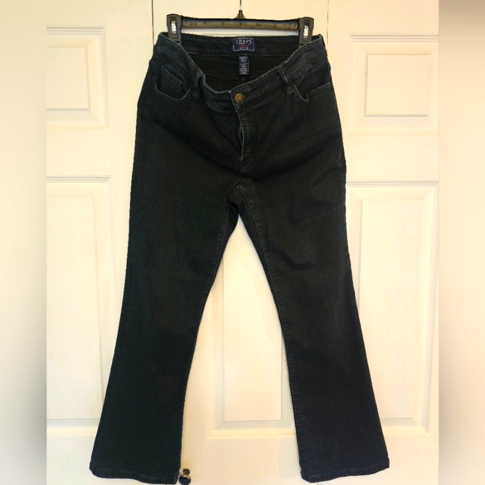 Chaps Dark Denim Flare Pants